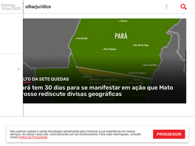 'olharjuridico.com.br' screenshot