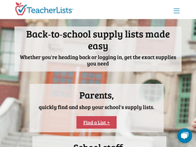 'teacherlists.com' screenshot