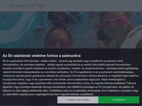 'gyerekszoba.hu' screenshot