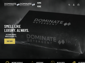 dominatedetergent.com homepage screenshot