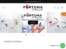 Fortunaitaliastore homepage screenshot