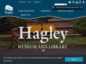 'hagley.org' screenshot
