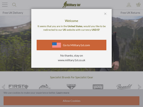 'military1st.co.uk' screenshot