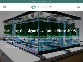 algaelab.org homepage screenshot