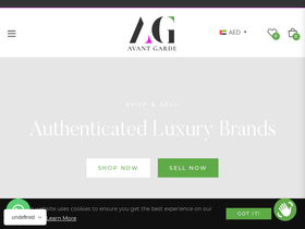 avantgardedxb.com homepage screenshot