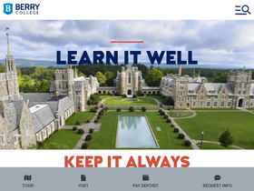 'berry.edu' screenshot