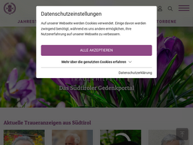'trauerhilfe.it' screenshot