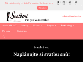 'svatbeni.cz' screenshot