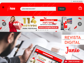 'fava.com.ar' screenshot