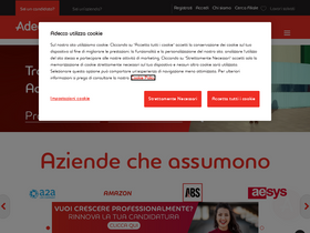 'adecco.it' screenshot