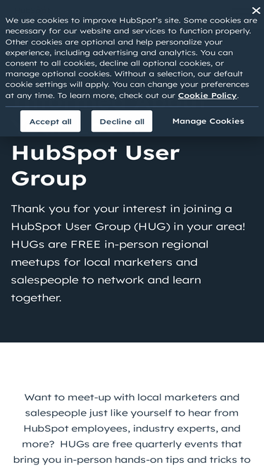 hubspotusergroups.com