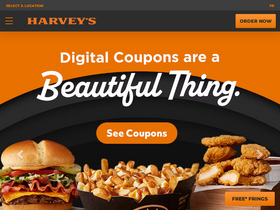 'harveys.ca' screenshot