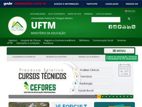 'uftm.edu.br' screenshot