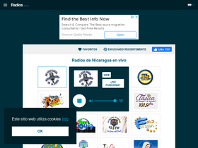 'radios.co.ni' screenshot