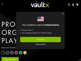 Vault X website screenshot