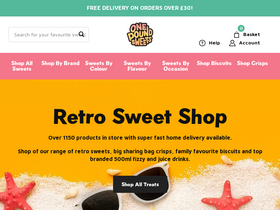 'onepoundsweets.com' screenshot