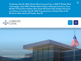 'christieclinic.com' screenshot