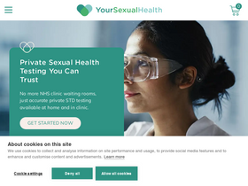 'yoursexualhealth.co.uk' screenshot