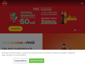 'coca-cola.com.br' screenshot