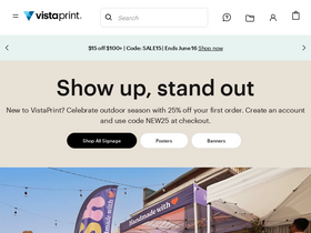 'vistaprint.com' screenshot