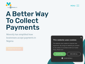 'monnify.com' screenshot