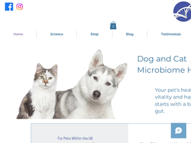 Biome4pets homepage screenshot