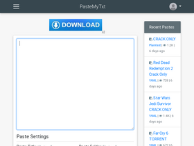 'pastemytxt.com' screenshot