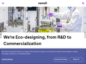 'sanofi.com' screenshot