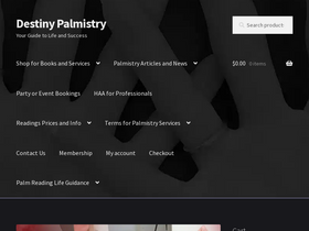 'destinypalmistry.com' screenshot