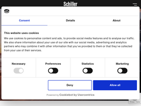 'schiller.hu' screenshot