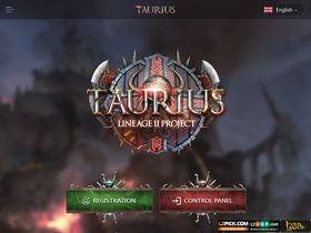 Taurius.pro website image