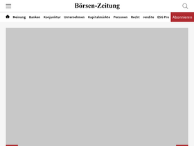'boersen-zeitung.de' screenshot