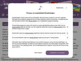 'kinderliedjes.info' screenshot