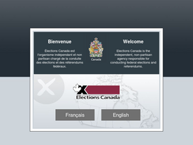 'elections.ca' screenshot