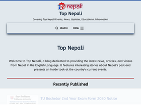 'topnepali.com' screenshot