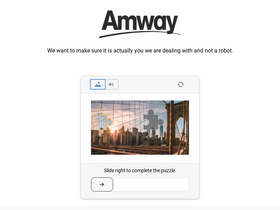 'amway.com.br' screenshot