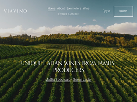 ViaVino homepage screenshot