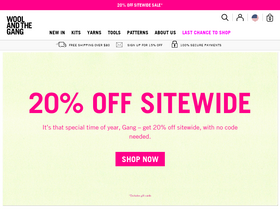 'woolandthegang.com' screenshot