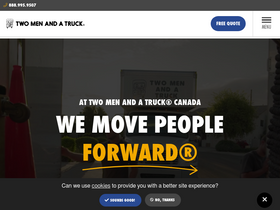 'twomenandatruck.ca' screenshot