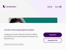 'lanekassen.no' screenshot