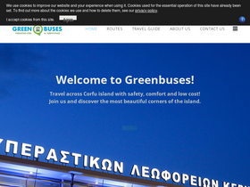 'greenbuses.gr' screenshot