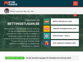'bettingstugan.se' screenshot
