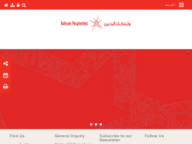 'polytechnic.bh' screenshot