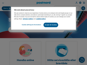 'postnord.se' screenshot