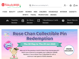 'takashimaya.com.sg' screenshot