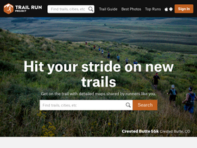'trailrunproject.com' screenshot