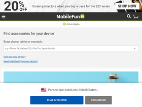 'mobilefun.es' screenshot