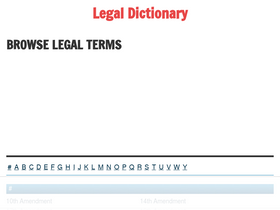 'legaldictionary.net' screenshot