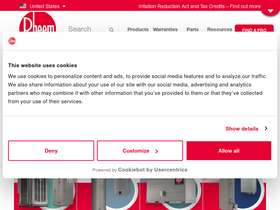 'rheem.com' screenshot