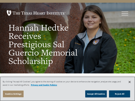 'texasheart.org' screenshot